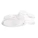Cambro 1202CWNH152 Camcover Plate Cover, Clear, 12-1/8" Inside x 2-3/4" Height, Up To 210°F Cart 1 image