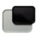 Cambro 1216CL110 - 12" x 16-5/16" Black Fiberglass Rectangular Tray, NSF, Dishwasher Safe 1 image