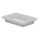 Cambro 12183P148 Food Storage Box, 12" x 18" x 3.5" (1.75‑Gallon) White Polyethylene, NSF 1 image