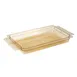 Cambro 12HPH150 H‑Pan 2‑1/2″ Deep Amber Plastic Food Pan with Handles, -40°F to 300°F, NSF 1 image