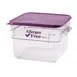 Cambro 12SFSCW441 Food Container – 12 Qt Square, 11.25"L x 12.25"W x 8.31"H, PC, NSF 1 image