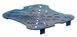 Cambro 12SFSFPDPP267 Drain Shelf - Blue Tray for 12, 18 & 22 Quart FreshPro Containers NSF 1 image