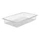 Cambro 13CLRCW135 - 1/1 Clear Polycarbonate Colander, 12‑3/4" x 20‑7/8" x 3" Deep, NSF 1 image