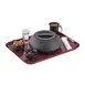 Cambro 1418CWNS488 Rectangular 14" x 18" Cranberry Polycarbonate Tray, Non‑Skid Lugs, NSF 2 image