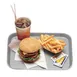 Cambro 1418FF107 Fast Food Tray - 13-13/16" x 17-3/4" Polypropylene, Pearl Gray, NSF, Made in USA 1 image