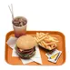 Cambro 1418FF166 Fast Food Tray – 13-13/16" x 17-3/4" Orange Polypropylene, Dishwasher Safe, NSF 1 image