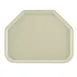 Cambro 1418TR101 Trapezoid Tray, 14" x 18", Parchment Gray Fiberglass, NSF, Made in USA 1 image