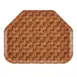 Cambro 1418TR301 Trapezoid Tray, 14" x 18", Fiberglass, Wood Color, Dishwasher Safe, Made in USA 1 image