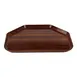 Cambro 1418TR308 Camtray Trapezoid Tray, 14" x 18", Fiberglass, Wood Color 1 image