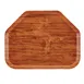 Cambro 1418TR309 Camtray Trapezoid Tray, 14" x 18", Fiberglass, Java Teak Finish, NSF, Made in USA 1 image