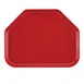 Cambro 1418TR521 Camtray Trapezoid Tray, 14" x 18", Fiberglass Red, Dishwasher Safe, NSF, USA 1 image