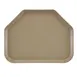 Cambro 1422TR104 Trapezoid Tray, 14" x 22", Fiberglass, Desert Tan, NSF, Dishwasher Safe 1 image