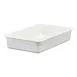 Cambro 14CW148 Full‑Size 13.7‑Quart 4" Deep Polycarbonate Food Pan, White, NSF‑Approved 1 image