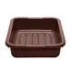 Cambro 1520CBP131 Cambox® Bus Box, 15-5/16"L x 19-15/16"W x 4-15/16"H, Hi-Gloss Plastic, Dark Brown, 1-Compartment 1 image