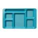 Cambro 1596CW414 - 6‑Compartment Tray, 9" x 15" Teal Polycarbonate, Dishwasher Safe, NSF 1 image