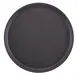 Cambro 1600TL110 - 16" Round Non‑Slip Serving Tray, Black Satin Fiberglass, NSF Certified, Dishwasher Safe, Stacking Lugs 1 image