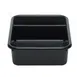 Cambro 1621CBP110 Cambox® 2-Compartment Bus Box, 15-5/8"L x 20-1/2"W x 4-7/8"H, Hi-Gloss Plastic, Black 1 image