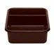 Cambro 1621CBP131 Cambox® Bus Box, 15-5/8"L x 20-1/2"W x 4-7/8"H, 2-Compartment, Hi-Gloss Plastic, Dark Brown 1 image
