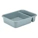 Cambro 1621CBP180 Cambox® 2-Compartment Bus Box, 15-5/8" x 20-1/2" x 4-7/8", Hi-Gloss Light Gray Plastic 1 image