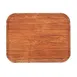 Cambro 16225309 Rectangular Tray, 16½" x 22½" Fiberglass, Wood Design Java Teak, Dishwasher Safe 1 image