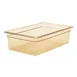 Cambro 16HP150 H‑Pan Full‑Size 6" Amber Plastic Food Pan, -40°F to 375°F Non‑Stick, NSF 1 image