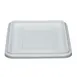 Cambro 1722CBCP148 Bus Box Tub Cover, 17-5/16"L x 22-3/8"W, Hi-Gloss Plastic, White, NSF 1 image
