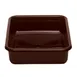Cambro 1722CBP131 Cambox® Bus Box, 16-7/8"L x 21-7/8"W x 4-3/4"H, Hi-Gloss Plastic, Dark Brown, 1-Compartment 1 image