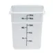 Cambro 18SFSP148 CamSquare 18‑qt Square Container, 11‑1/4"L×12‑1/4"W×12‑5/8"H, White PE 1 image