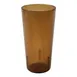Cambro 2000P2153 - 22 oz Amber SAN Tumbler, 3-3/8" Dia, Textured, Dishwasher Safe - 24/Case 1 image