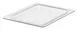 Cambro 20CFC135 Coldfest Flat Cover – 1/2 Size Clear Plastic, Made in USA, Food‑Safe, Snap‑Fit Design 1 image