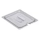 Cambro 20CWCHN135 Food Pan Cover – 1/2‑Size PC Lid With Handle & Spoon Notch, NSF, Made 1 image