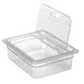 Cambro 20CWL135 FlipLid Food Pan Cover, 1/2‑Size Clear Polycarbonate, NSF‑Certified Hinged Lid 2 image