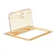 Cambro 20HPL150 FlipLid 1/2‑Size Amber Plastic Pan Cover, Hinged, -40°F to 300°F, NSF 1 image