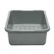 Cambro 21157CBP180 Cambox® Bus Box, 15-3/16"L x 20-3/16"W x 6-15/16"D, Light Gray, Hi-Gloss Plastic, 1-Compartment 1 image