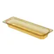 Cambro 22LPHP150 H‑Pan Heat Pan, 1/2‑Size Long, 2‑1/2″ Deep, Amber, Non‑Stick, -40°F to 300°F 1 image