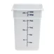 Cambro 22SFSP148 22‑Quart Container, 11‑1/4" L x 12‑1/4" W x 15‑3/4" H, White PE, NSF, No Lid 1 image