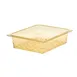 Cambro 23CLRHP150 H‑Pan Colander, 3" Amber Plastic, Fits 1/2‑Size Pans, NSF, -40°F to 300°F, US 1 image