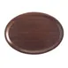Cambro 2500308 Camtray Oval Tray, 19‑1/4" x 24" Fiberglass, Burma Teak, NSF, Dishwasher Safe 1 image