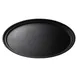 Cambro 2500CT110 - Oval Non‑Skid Serving Tray, 19‑1/4" x 23‑1/8" Black Satin Fiberglass, Dishwasher Safe, NSF Certified 1 image