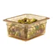 Cambro 25CLRHP150 H‑Pan Colander, 5" Deep, 1/2‑Size Amber Plastic, NSF Approved, -40°F to 300°F, 2 image