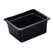 Cambro 26HP110 H‑Pan Pan, 1/2 Size, 6" Deep, Black Plastic, NSF, -40°F to 375°F 1 image