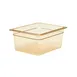 Cambro 26HP150 H-Pan 1/2 Size 6" Deep Amber Plastic, -40°F to 375°F, NSF 1 image