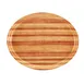 Cambro 2700303 Oval Serving Tray, 22" x 26-7/8" Fiberglass, Wood Design, Dishwasher Safe, NSF 1 image