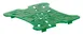 Cambro 2SFSFPDPP265 Drain Shelf For 2 & 4 Quart FreshPro Containers, Green NSF Plastic 1 image