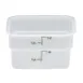 Cambro 2SFSP148 2 Qt, 7¼" L x 7¼" W x 3⅞" H, White PE, Dishwasher‑Safe, NSF Only 1 image