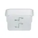 Cambro 2SFSPP190 - 2 Qt Square Container, 7.25" L x 7.25" W x 3.88" H, Clear PP, Dishwasher Safe NSF 1 image