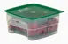 Cambro 2SFSPROPP190 CamSquare FreshPro 2‑qt Container, 7.5" x 7.5" x 3.9", Green PP, NSF, No Lid 1 image