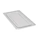 Cambro 30CWC135 Flat Clear Polycarbonate Food Pan Cover, 1/3 Size (12" x 12"), NSF 1 image