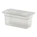 Cambro 30CWCHN135 Clear PC Food Pan Cover – 1/3‑Size, Handled with Spoon‑Notch Slot, NSF 2 image