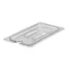 Cambro 30CWCHN135 Clear PC Food Pan Cover – 1/3‑Size, Handled with Spoon‑Notch Slot, NSF 1 image